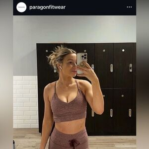 Paragon Fitwear Textform Bra - Winterberry - Size Medium